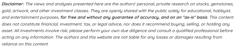 An important disclaimer for the article "Emerald Rise: How Zambia's Kagem Mine Is Shaping a New Asset Class"