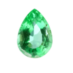 Natural Emerald, 0.93 Carat Medium-Green Type-III VVS2 Clarity Gem - Zambian Emeralds for Sale