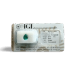 Zambian Emeralds – G2510122821 – Seal Natural Emerald, 0.74 Carat, Medium Deep Green, Type-III VS2 Clarity - G2510122821 - Gemological Seal - Zambian Emeralds for Sale